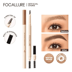 Chì Kẻ Mày 2 Đầu Focallure Cực Tiện Lợi Siêu Dễ Kẻ  Không Vón Lâu Trôi Anti Smudge Eyebrow Pencil E59