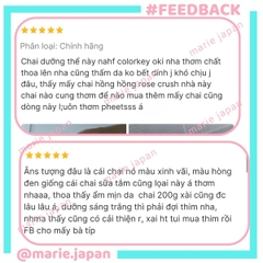 Dưỡng Thể Colorkey Rosé Crush Dưỡng Ẩm Sáng Da Mềm Mịn Ngọt Ngào Perfumed Brightening Body Lotion Tuýp 200g - TẶNG 1 SET 2 SAMPLE GEL TẮM ROSE CRUSH