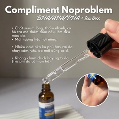 Serum Compliment No Problem AHA BHA PHA Giảm Mụn Mờ Thâm Da Dầu Mụn 27ml