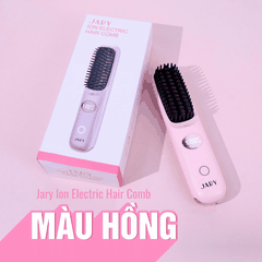 Lượt Điện Chải Tóc Jary Ion Electric Hair Comb  Không Dây Ion Âm Gỡ Rối Suôn Mượt, Tạo Kiểu Siêu Dễ