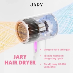 Máy Sấy Tóc Ion Âm Jary Sấy Nhanh Mượt Tóc Chăm Sóc Toàn Diện Hair Dryer Hồng 