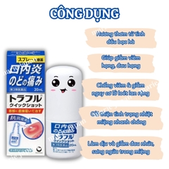 Xịt Nhiệt Miệng Traful Làm Dịu Giảm Đau Viêm Loét Tức Thì Nhật Bản 20ml