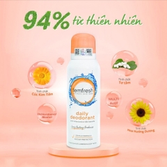 Xịt Khử Mùi Femfresh Deodorant Spray Thơm Mát Vùng Kín Lưu Hương 24h Anh 125ml