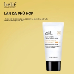 Mặt Nạ Ngủ Belif Cấp Ẩm Căng Bóng Dưỡng Trắng Da Super Knights Multi Vitamin Mask Hàn Quốc Tuýp 25ml