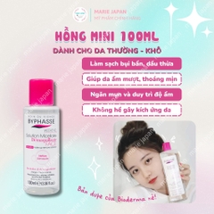 Nước Tẩy Trang Byphasse Solution Micellaire - HỒNG MINI Chai 100ml