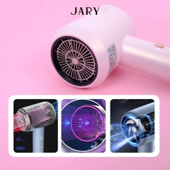 Máy Sấy Tóc Ion Âm Jary Sấy Nhanh Mượt Tóc Chăm Sóc Toàn Diện Hair Dryer Hồng 