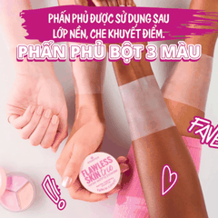 Phấn Phủ Bột 3 Màu Essence hiệu chỉnh màu da, mịn màng Flawless Skin Trio Loose Setting Powder Hộp 8g