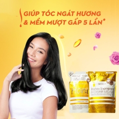 Gội Xả Biorica Honey VÀNG Dưỡng Ẩm Mềm Mượt Phục Hồi Tóc Hư Tổn Nhật Bản Túi 360ml