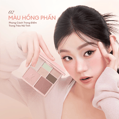 Bảng Phấn Trang Điểm Colorkey 7 Màu, Đa Năng, Phấn Mịn Dễ Tán, Nhỏ Gọn, Phù Hợp Makeup Hàng Ngày