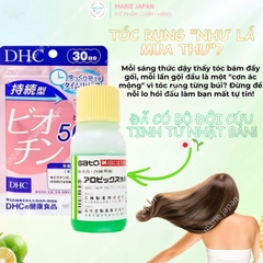 Combo 2 Món 1 Tinh chất Sato 30ml + 1 Gói Viên uống DHC Biotin 30 Ngày