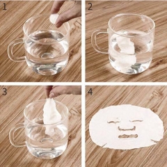 Mặt Nạ Nén Muji 100% Cotton Đắp Lotion Mask 20 Viên