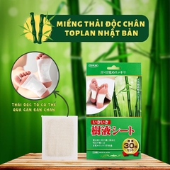 Miếng Dán Thải Độc Chân Toplan Nhật Bản - 30 miếng