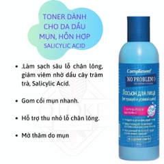 Toner Compliment No Problem Nga Chai 200ml