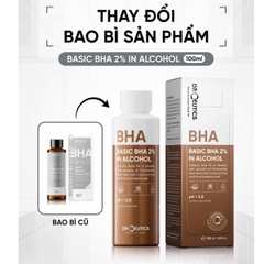 Toner DrCeutics Basic BHA 2% In Alcohol Tẩy Tế Bào Chết Giảm Mụn Thoáng Da 100ml