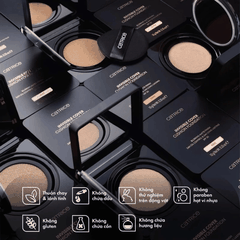 Phấn Nước Catrice Giữu Nền Bền Lì 24h, Dành Cho Mọi Loại Da Invisible Cover Cushion Foundation Hộp 10g