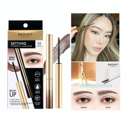 Mascara Chuốt Định Hình Lông Mày Browit Setting Eyebrown Không Lem Không Trôi Giữ Nếp Hoàn Hảo Bền Đẹp Suốt Ngày Dài Thái Lan