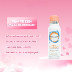 Xịt Khử Mùi Femfresh Deodorant Spray Thơm Mát Vùng Kín Lưu Hương 24h Anh 125ml