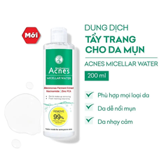 Nước Tẩy Trang Acnes Micellar Water Sạch Sâu Dịu Nhẹ Giảm Mụn 200ml