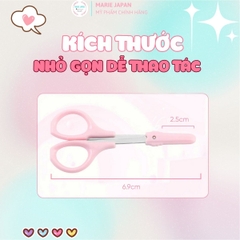 Kéo Tỉa Mày Cắt Lông Mi Jary Eyebrow Scissors Dễ Dàng Tỉa Gọn Tạo Dáng Lưỡi Sắc Bền An Toàn