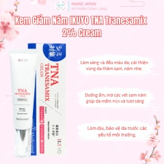 Kem Giảm Nám IKUYO TNA Tranesamix 2% Cream Sáng Da Giảm Thâm Nám Trắng Hồng Nhật Bản Tuýp 30g