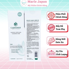 Sữa Rửa Mặt Caryophy Portulaca Cleansing Foam Sạch Sâu Ngăn Ngừa Mụn Kiềm Dầu Hàn Quốc Tuýp 150ml