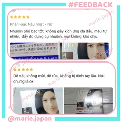 Kem Nhuộm Tóc Cho NỮ Salon De Pro Phủ Bạc Tự Nhiên Không Mùi Cao Cấp Nhật Bản 80G