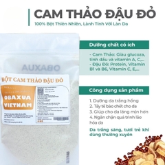 Bột Cam Thảo Đậu Đỏ Obaxua Dưỡng Trắng Làm Sạch Sâu Mờ Thâm Hiệu Quả Da Sáng Mịn Tự Nhiên