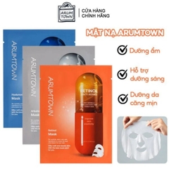 Mặt Nạ Dưỡng Da Arumtown Cấp Ẩm Dưỡng Sáng Tái Tạo Da Hàn Quốc Hộp Miếng Lẻ 23ml