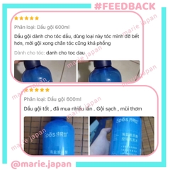 Dầu Gội Xả Spes Axit Hyaluronic Muối Biển Sạch Sâu Kiềm Dầu Dưỡng Ẩm Phục Hồi Tóc Bồng Bềnh Chai 600ml