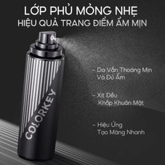 Xịt Khóa Makeup ColorKey Tia Sương Mềm Mại Dưỡng Ẩm Thoáng Da Giữ Lớp Makeup Lâu Trôi