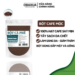 Bột Cà Phê Nguyên Chất 100% Obaxua Tẩy Da Chết Sáng Da Gói 50g
