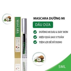 Mascara Dầu Dừa Milaganics Dưỡng Dài Mi Dày Khỏe Chai 5ML