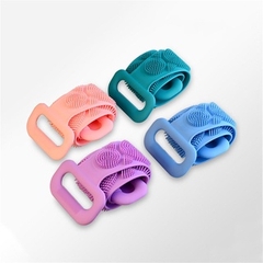 Dây Tắm Chà Lưng 2 Mặt Bằng Silicone Mẫu Mới (Giao màu ngẫu nhiên)