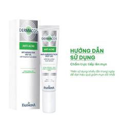 [MUA 1 TẶNG 1] Gel Chấm Mụn Dermacos Anti Acne Anti Imperfection Spot Tuýp 15ml - TẶNG 1 MASK JM