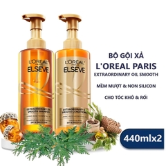 Dầu Xả Loreal Paris Elseve Extraordinary Oil Smooth Chai 440ml