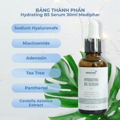 Serum Mediphar+ Hydrating B5 Cấp Ẩm Phục Hồi Dưỡng Sáng Da Hàn Quốc 30ml
