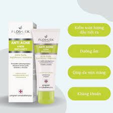 Kem Dưỡng Floslek Anti Acne Mattifying Cream Tuýp 50ml