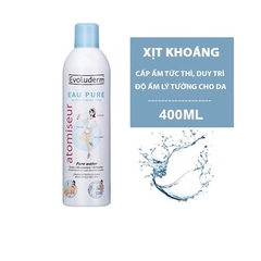 Xịt Khoáng Evoluderm Atomiseur Eau Pure Cấp Ẩm Làm Dịu Da Chai 400ml