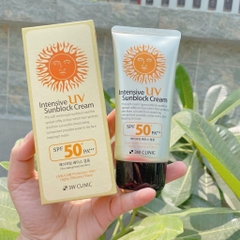 Kem Chống Nắng 3W Clinic Intensive UV Sunblock Cream SPF50 Tuýp 70ml