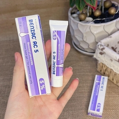 Kem Chấm Mụn Benzac AC5 5% Benzoyl Preoxide Hỗ Trợ Gom Cồi Mụn Giảm Sưng Viêm Hiệu Quả Pháp - Tuýp 15g