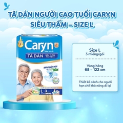 Tã/Bỉm Dán Người Lớn Unicharm Caryn Siêu Thấm Chống Tràn Khô Thoáng Nhật Bản