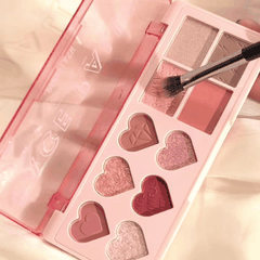 Bảng Phấn Mắt Má Đa Năng 10 Ô Pinkflash Mịn Lì Màu Siêu Đẹp, Full Face Tiện Lợi Multi Face Palette M02 120g