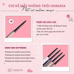 Chì Kẻ Mắt Habaria Water Proof Eyeliner Pencil Siêu Mảnh Không Trôi Chống Thấm Nước