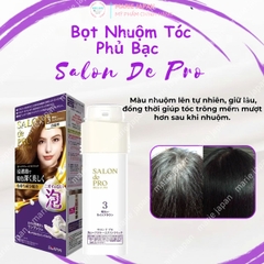 Bọt Nhuộm Tóc Salon De Pro Phủ Bạc Tự Nhiên Cao Cấp Không Mùi Tiện Lợi  Nhật Bản