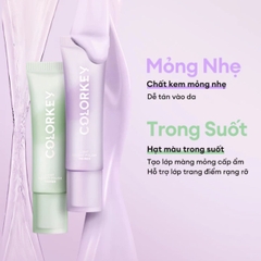 Kem Lót Colorkey Hiệu Chỉnh Màu Nâng Tone Da Mỏng Nhẹ Tự Nhiên Light Weight Polish Primer 30g