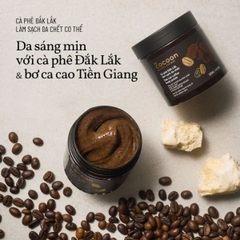 Combo Cocoon Tẩy TBC Body Cà Phê 200ml - Tẩy TBC Mặt Tuýp 150ml Cấp Ẩm Giúp Da Mềm Mịn