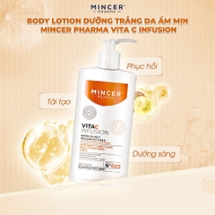 Dưỡng Thể Mincer Pharma Vita C Infusion Dưỡng Trắng Chống Lão Hóa Ẩm Mịn Da Body Lotion Ba Lan Chai 250ml