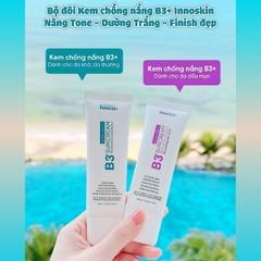 Kem Chống Nắng B3+ Innoskin Suncream SPF50+ PA++++ Dưỡng Sáng Mờ Thâm Kiềm Dầu Hàn Quốc 50g