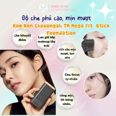 Kem Nền Chosungah TM Mega Fit Stick Foundation SPF50+ PA++++ Che Phủ Cao Dưỡng Ẩm Mịn Màng Hàn Quốc Thỏi 16g