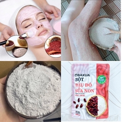 Bột Đậu Đỏ Sữa Non OBAXUA Sạch Sâu Cấp Ẩm Dưỡng Da Trắng Sáng Mịn Màng Tự Nhiên